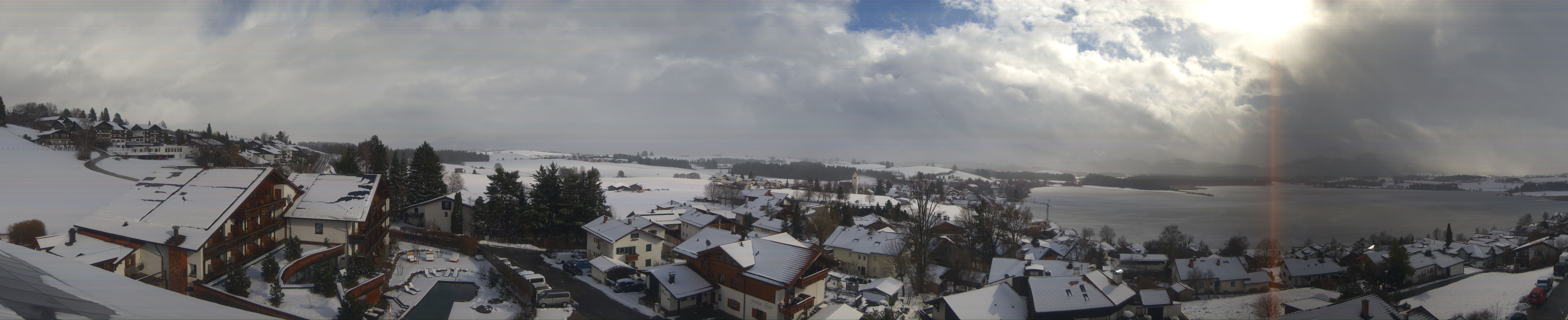 Archiv Foto Webcam Hopfensee - Blick Richtung Schloss Neuschwanstein