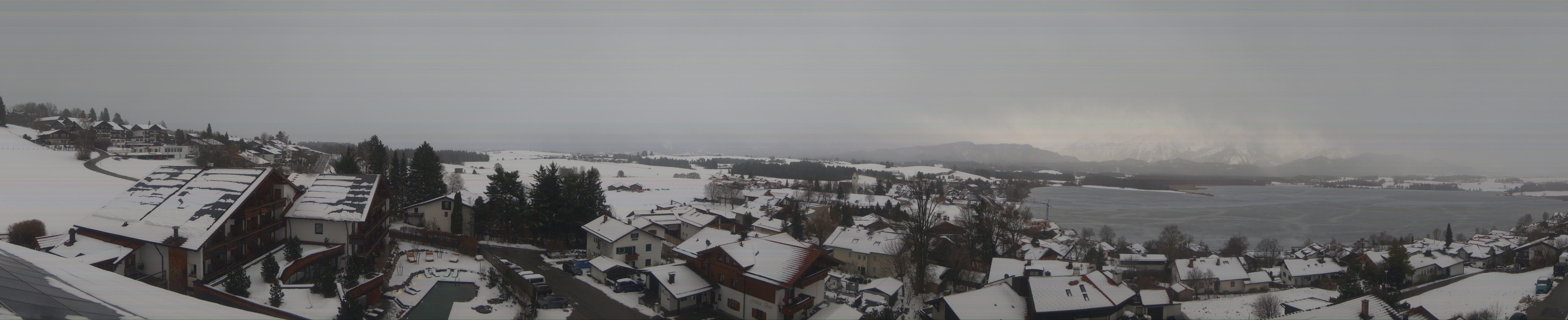 Archiv Foto Webcam Hopfensee - Blick Richtung Schloss Neuschwanstein