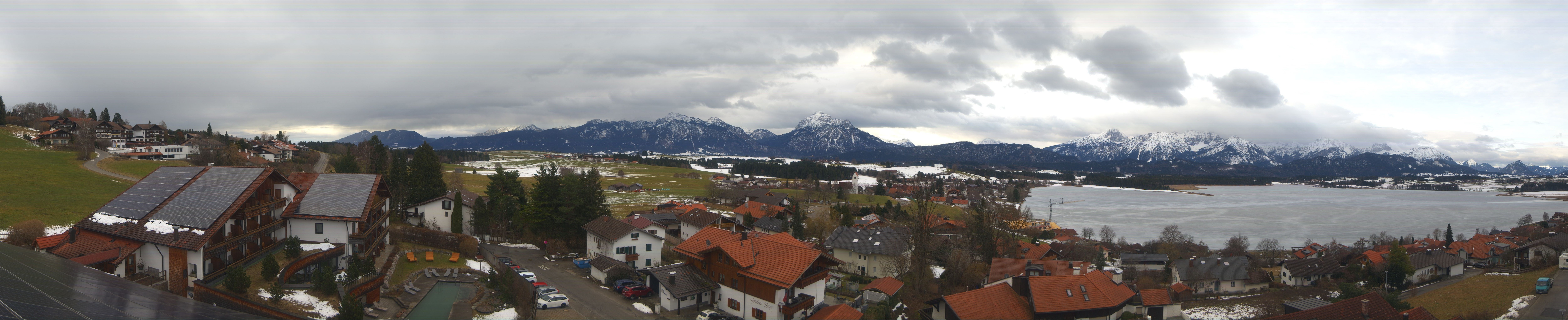 Archiv Foto Webcam Hopfensee - Blick Richtung Schloss Neuschwanstein