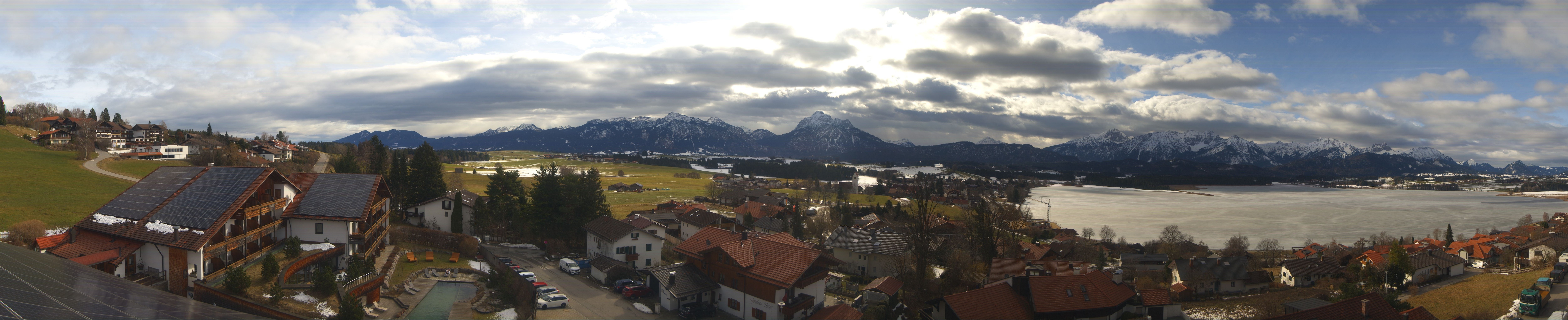Archiv Foto Webcam Hopfensee - Blick Richtung Schloss Neuschwanstein