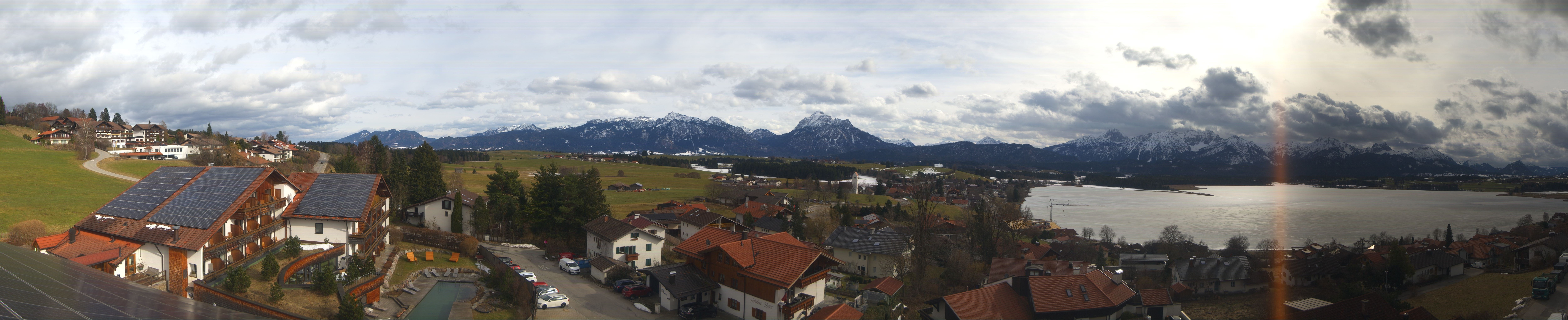Archiv Foto Webcam Hopfensee - Blick Richtung Schloss Neuschwanstein