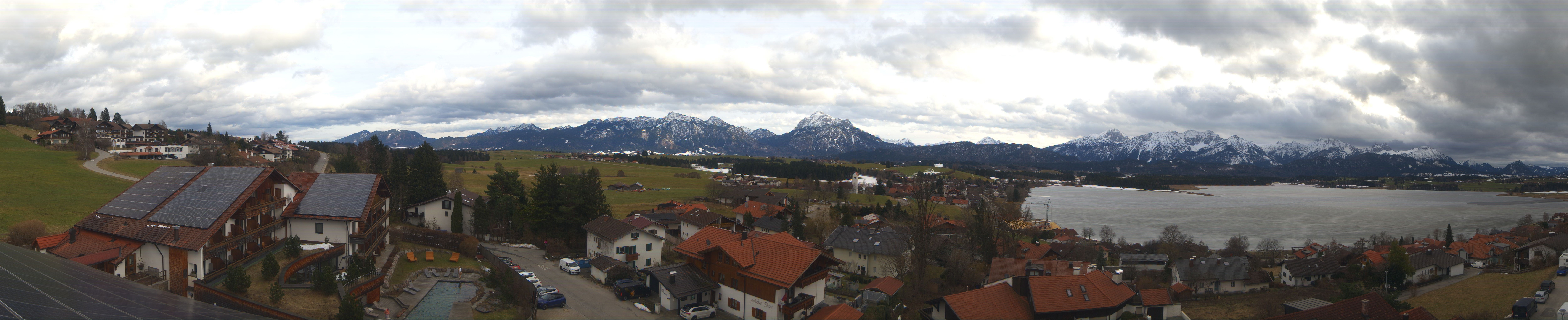 Archiv Foto Webcam Hopfensee - Blick Richtung Schloss Neuschwanstein