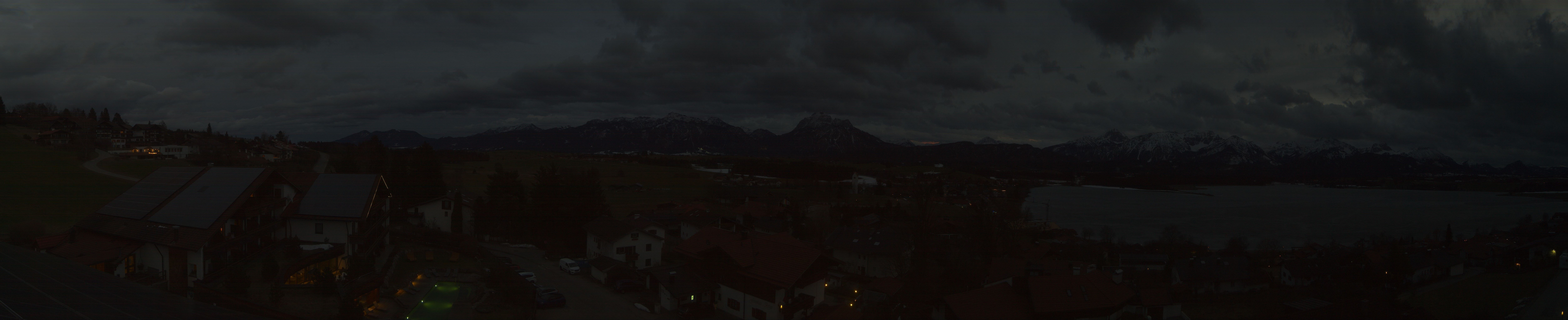 Archiv Foto Webcam Hopfensee - Blick Richtung Schloss Neuschwanstein