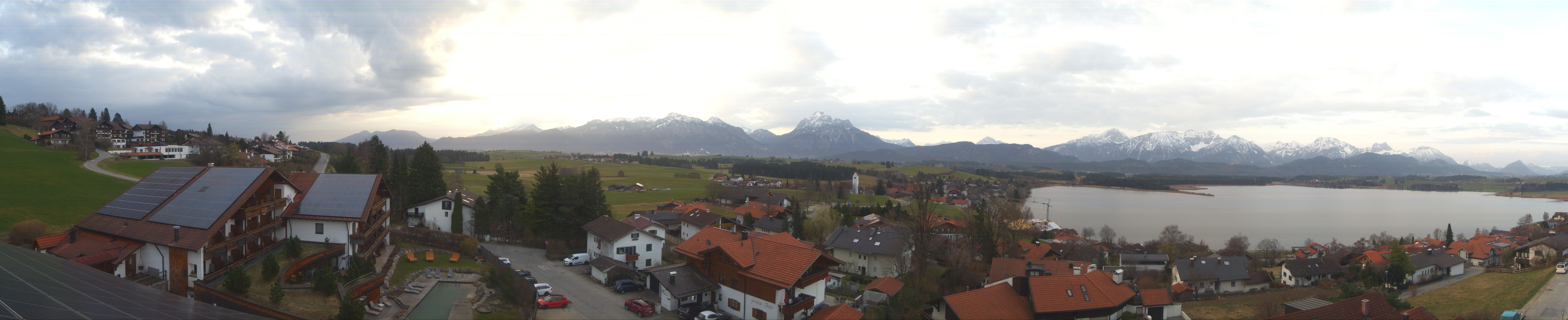 Archiv Foto Webcam Hopfensee - Blick Richtung Schloss Neuschwanstein