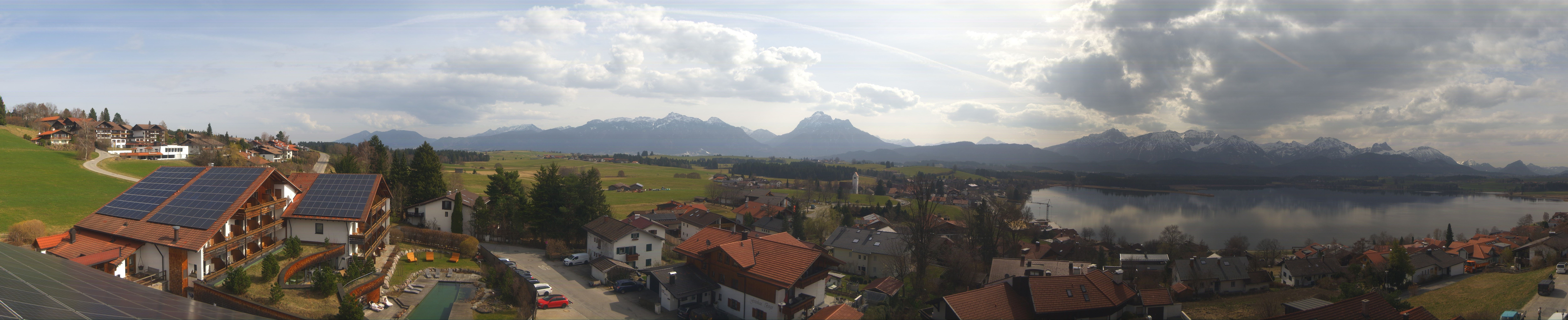 Archiv Foto Webcam Hopfensee - Blick Richtung Schloss Neuschwanstein