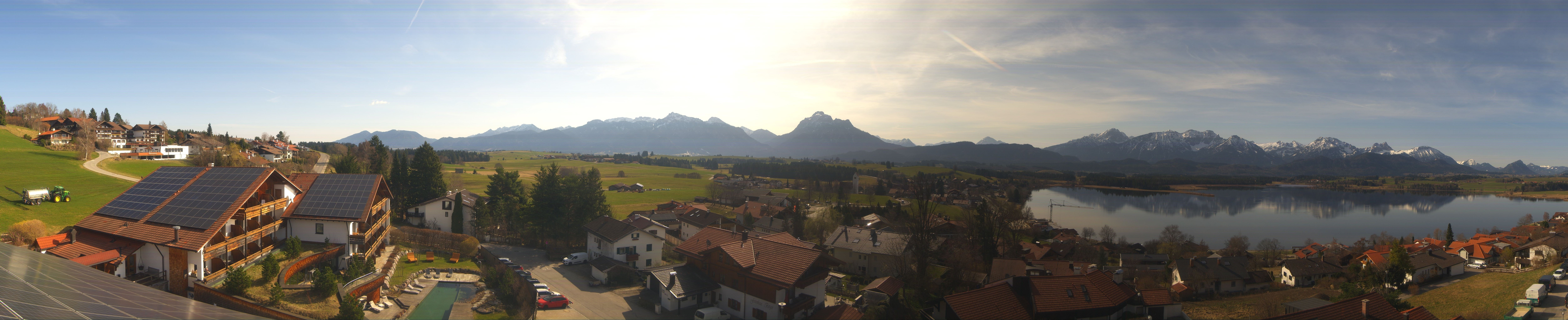 Archiv Foto Webcam Hopfensee - Blick Richtung Schloss Neuschwanstein
