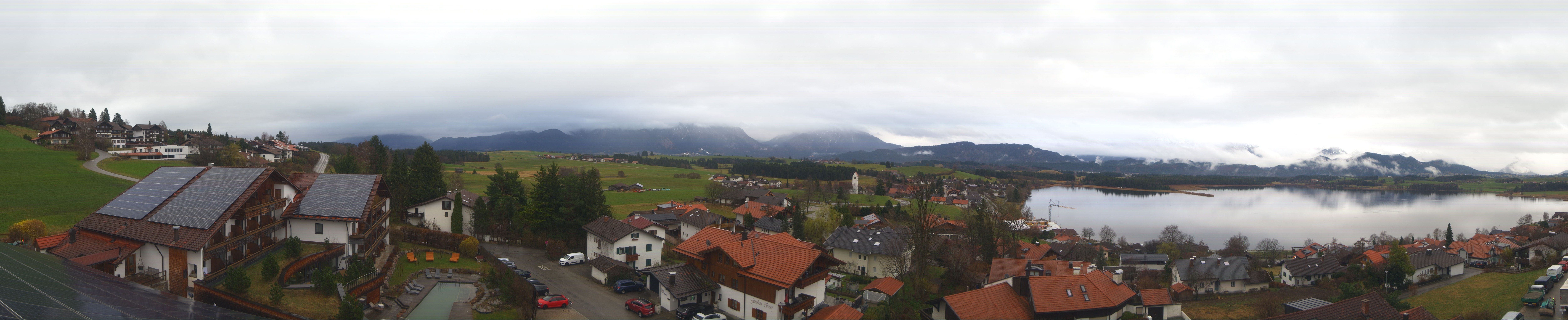 Archiv Foto Webcam Hopfensee - Blick Richtung Schloss Neuschwanstein