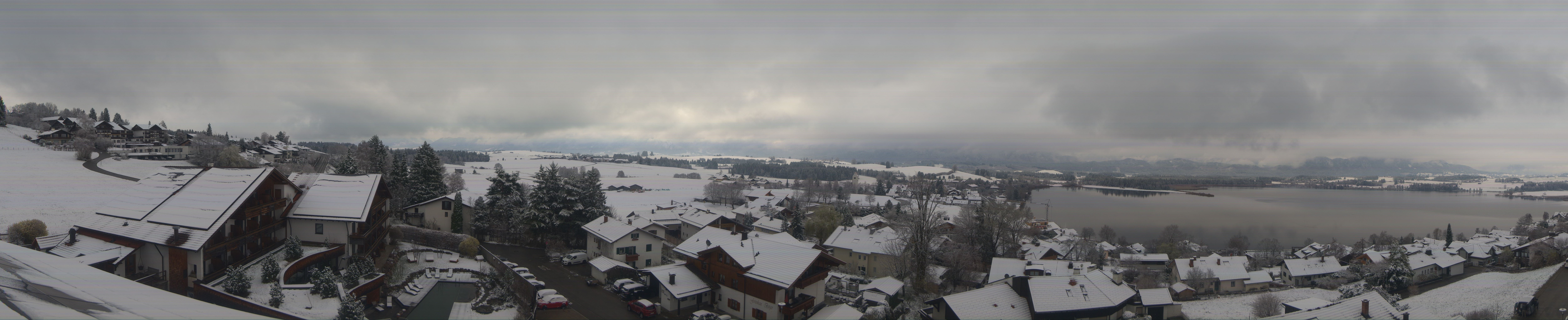 Archiv Foto Webcam Hopfensee - Blick Richtung Schloss Neuschwanstein