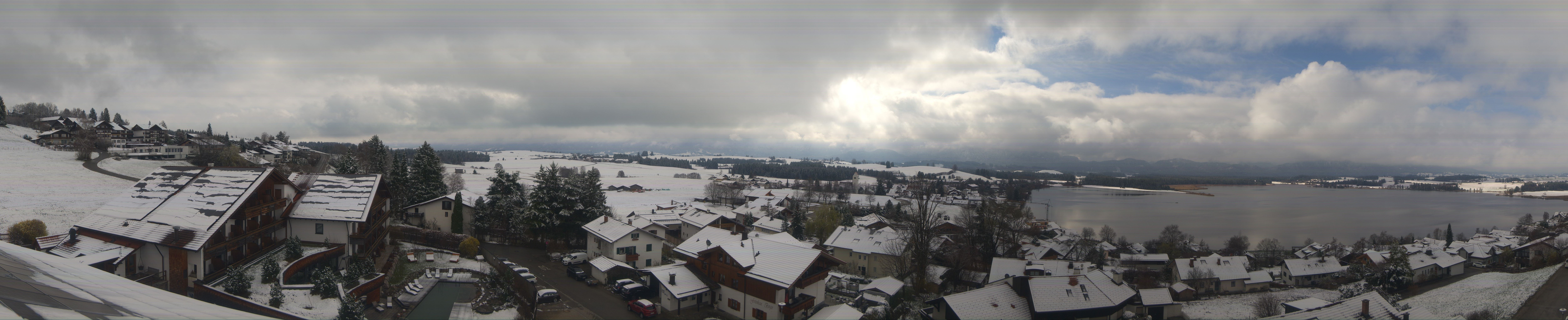 Archiv Foto Webcam Hopfensee - Blick Richtung Schloss Neuschwanstein