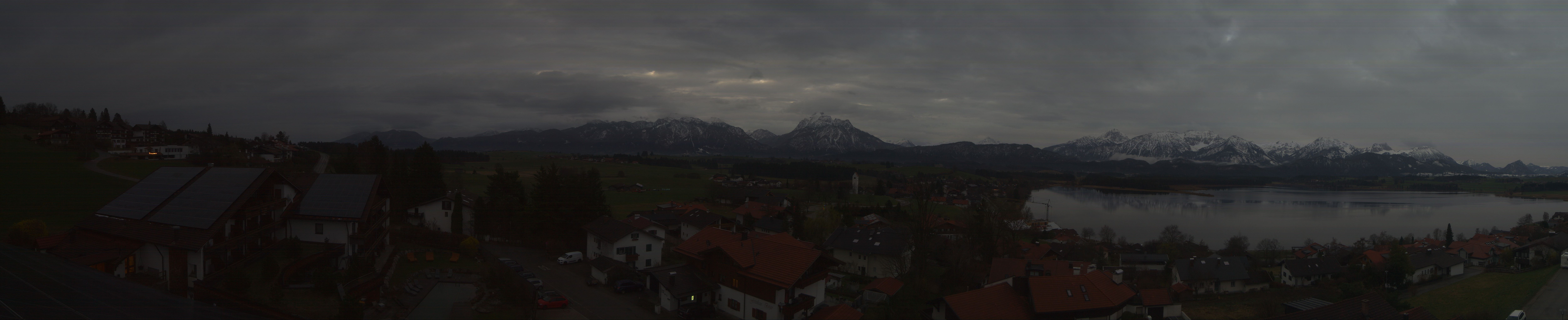 Archiv Foto Webcam Hopfensee - Blick Richtung Schloss Neuschwanstein