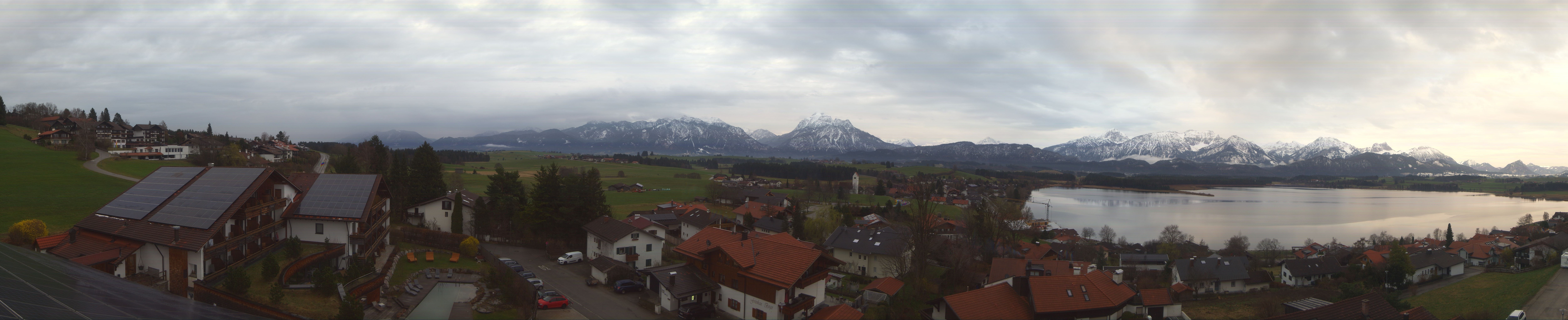 Archiv Foto Webcam Hopfensee - Blick Richtung Schloss Neuschwanstein