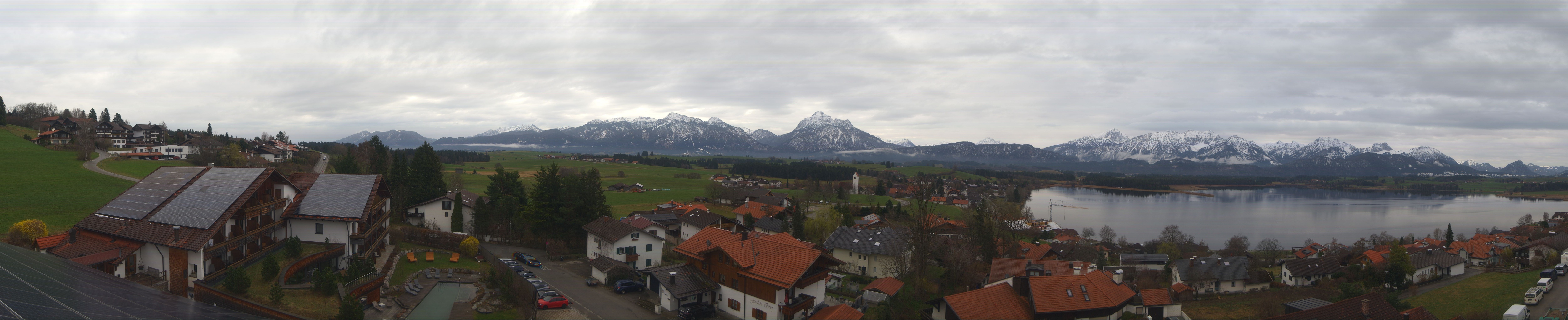Archiv Foto Webcam Hopfensee - Blick Richtung Schloss Neuschwanstein