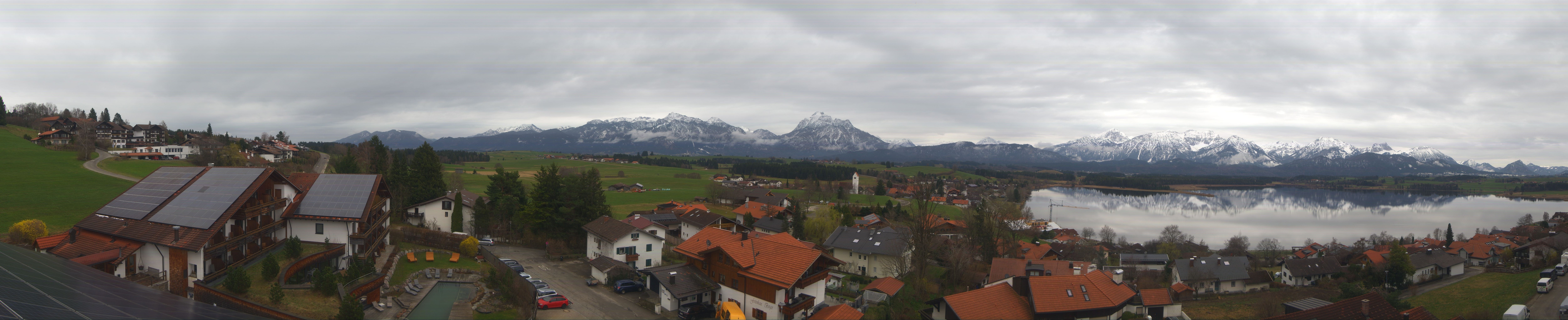 Archiv Foto Webcam Hopfensee - Blick Richtung Schloss Neuschwanstein