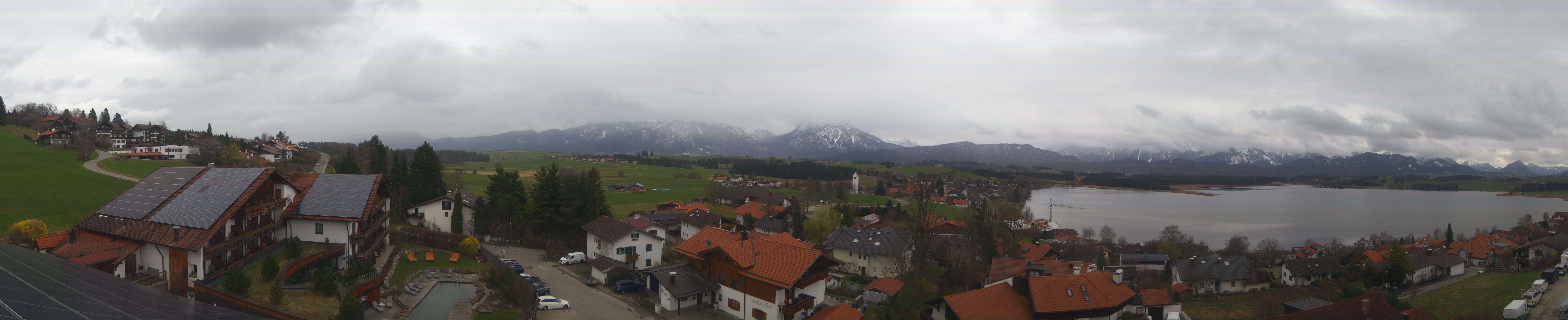 Archiv Foto Webcam Hopfensee - Blick Richtung Schloss Neuschwanstein