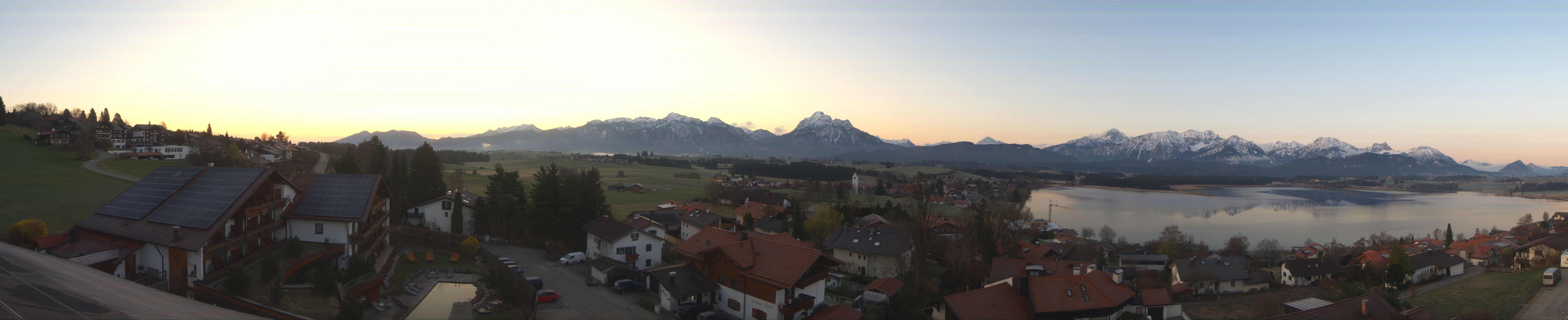 Archiv Foto Webcam Hopfensee - Blick Richtung Schloss Neuschwanstein