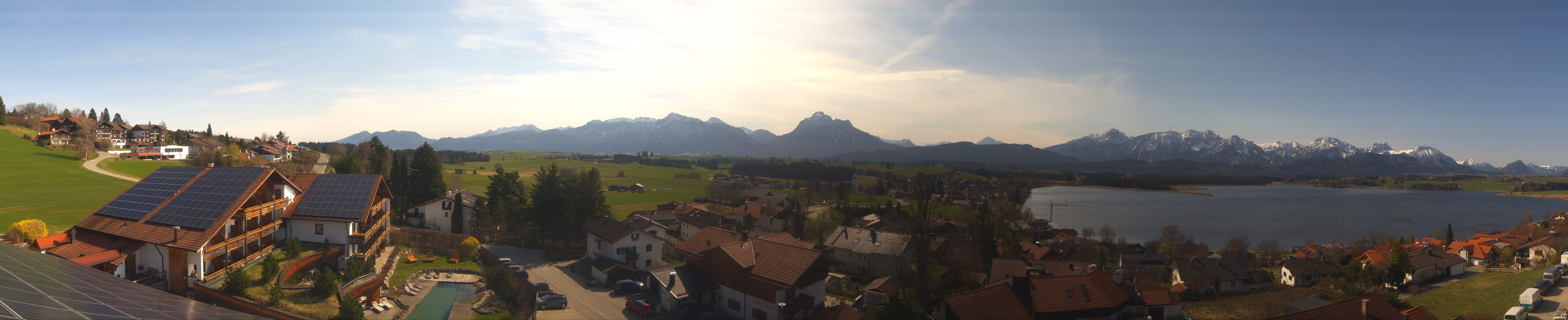 Archiv Foto Webcam Hopfensee - Blick Richtung Schloss Neuschwanstein