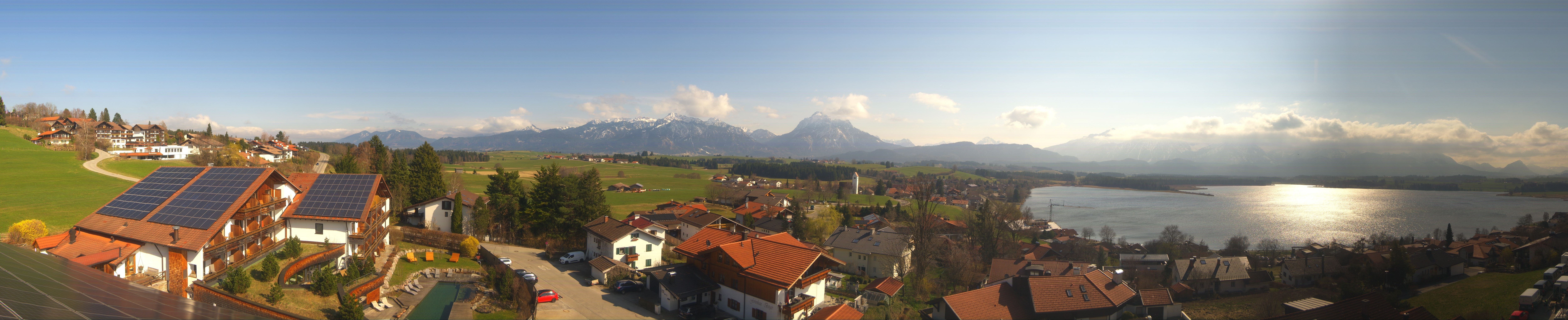 Archiv Foto Webcam Hopfensee - Blick Richtung Schloss Neuschwanstein