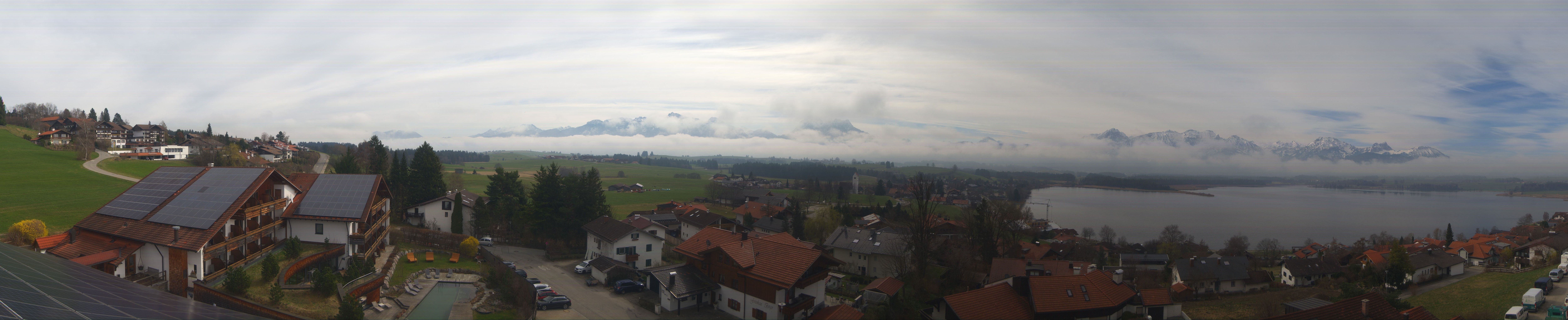 Archiv Foto Webcam Hopfensee - Blick Richtung Schloss Neuschwanstein