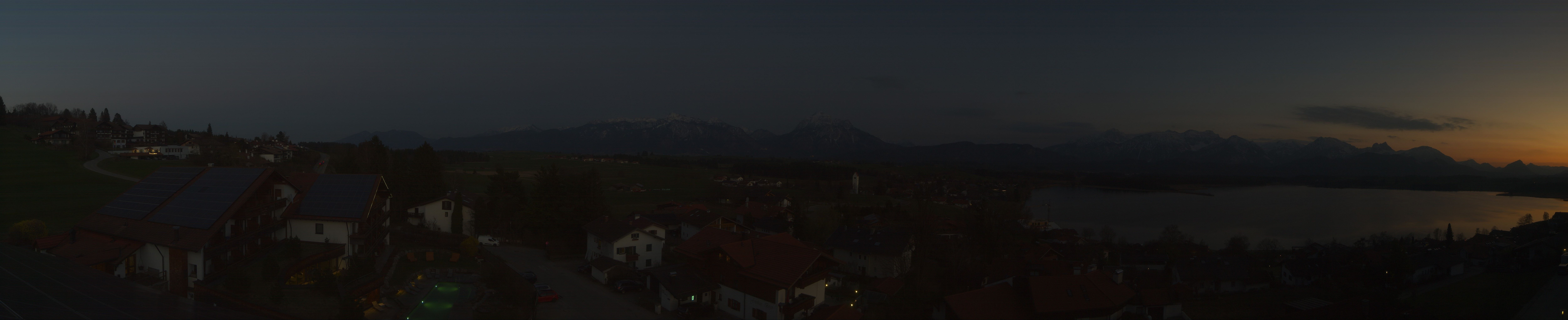 Archiv Foto Webcam Hopfensee - Blick Richtung Schloss Neuschwanstein