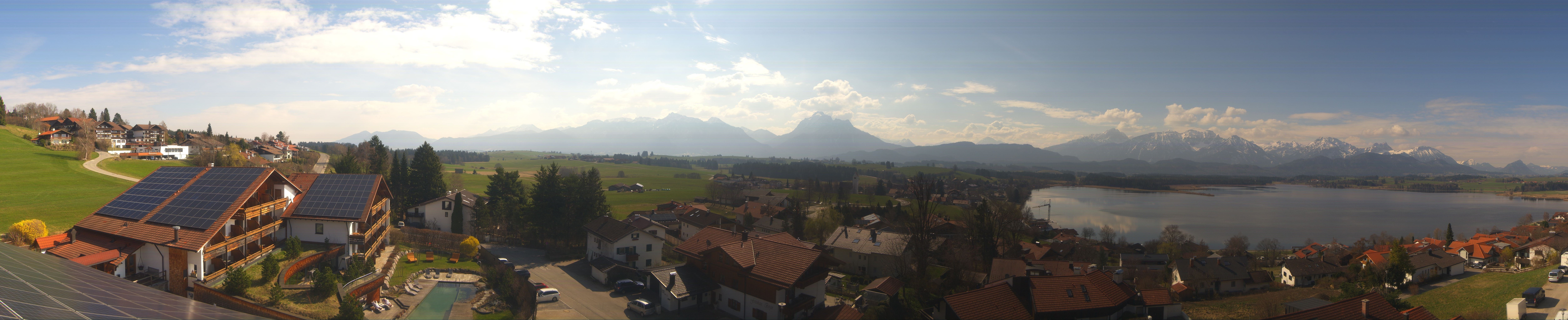 Archiv Foto Webcam Hopfensee - Blick Richtung Schloss Neuschwanstein