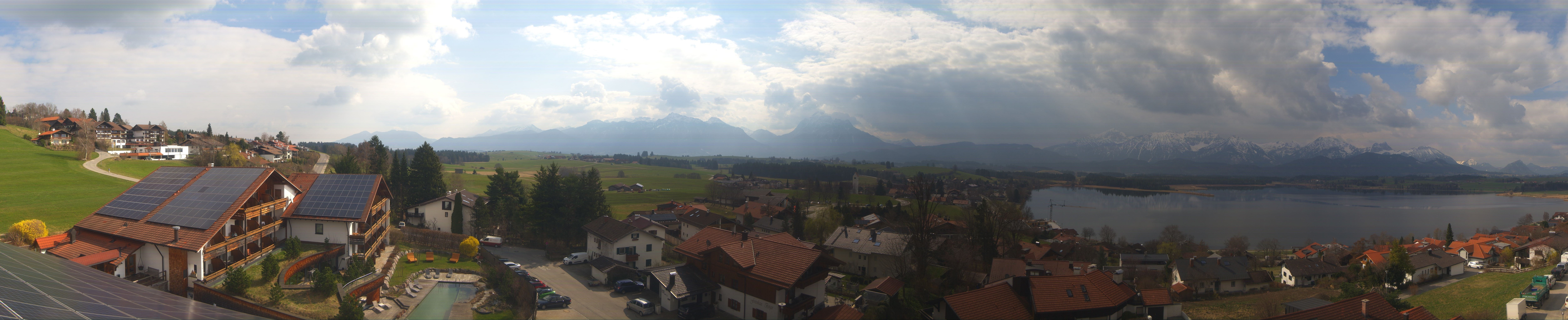 Archiv Foto Webcam Hopfensee - Blick Richtung Schloss Neuschwanstein