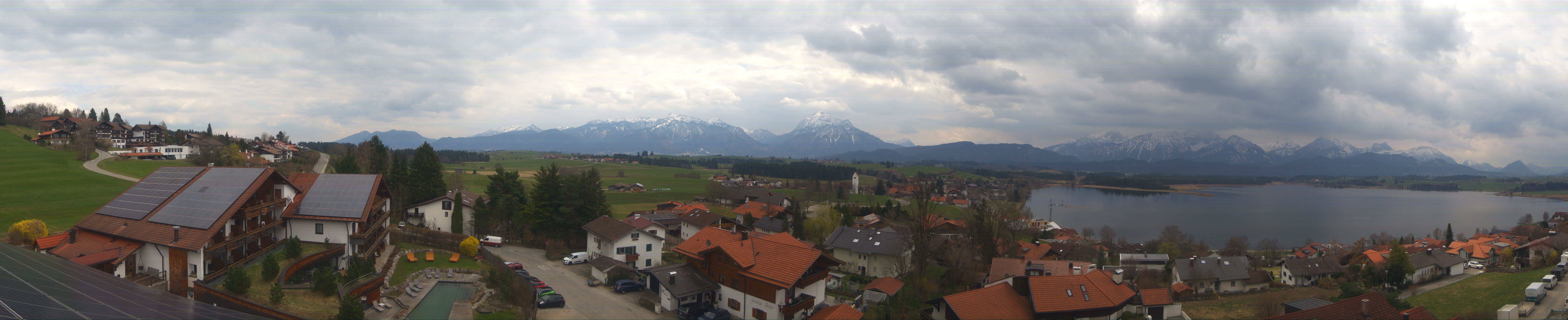 Archiv Foto Webcam Hopfensee - Blick Richtung Schloss Neuschwanstein