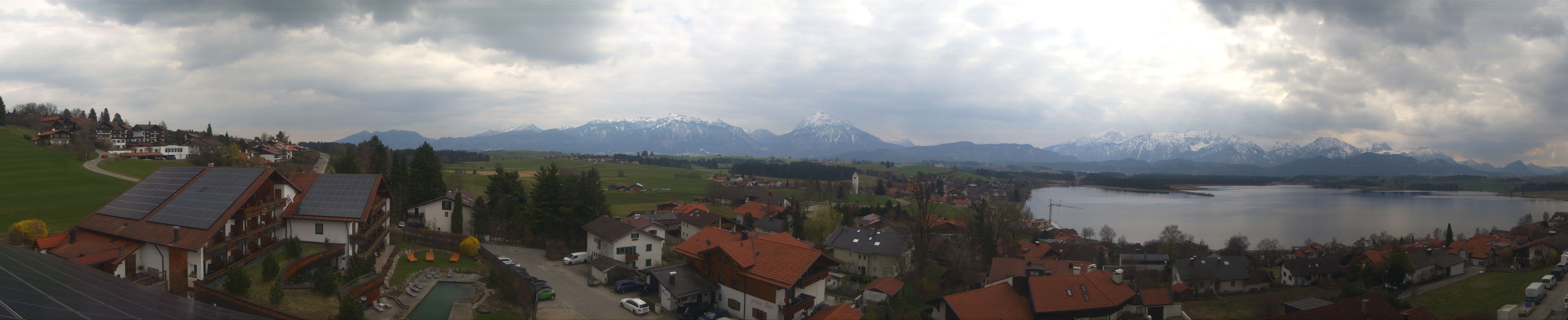 Archiv Foto Webcam Hopfensee - Blick Richtung Schloss Neuschwanstein