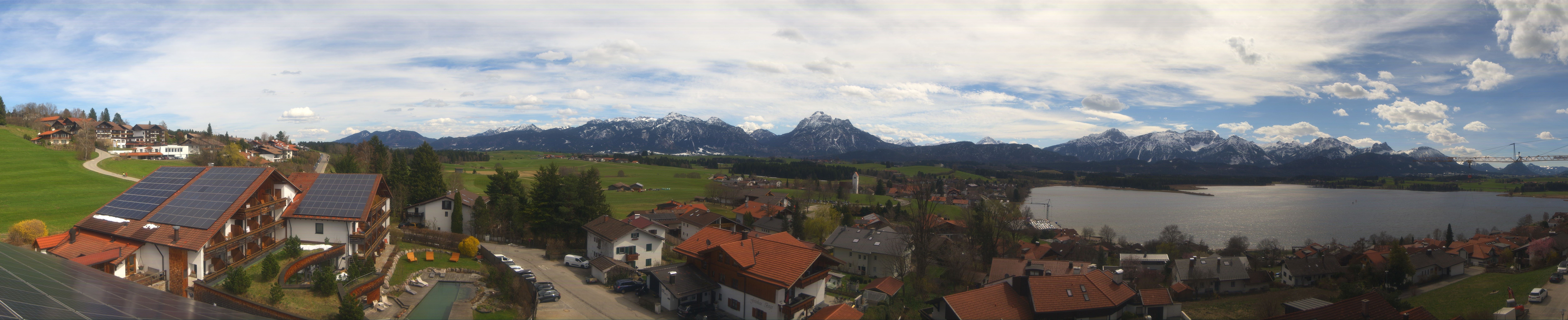Archiv Foto Webcam Hopfensee - Blick Richtung Schloss Neuschwanstein