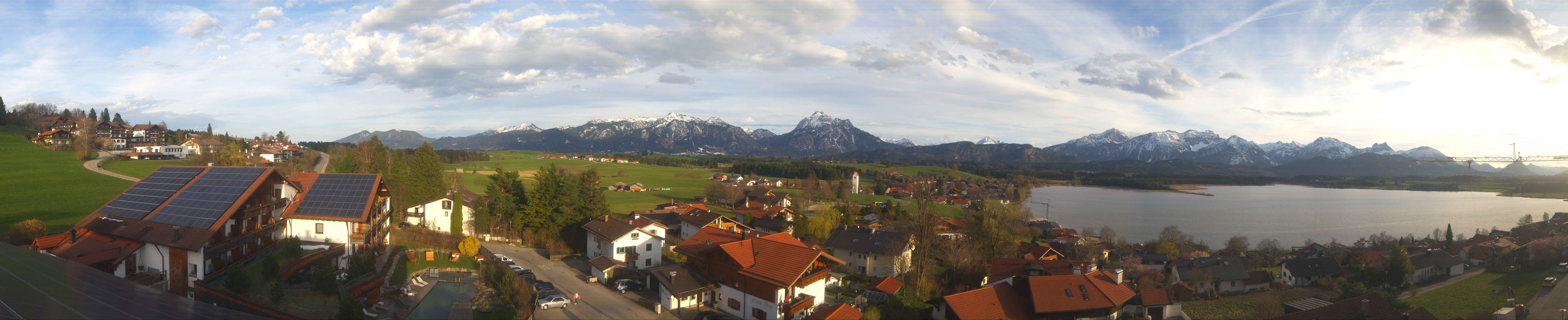 Archiv Foto Webcam Hopfensee - Blick Richtung Schloss Neuschwanstein