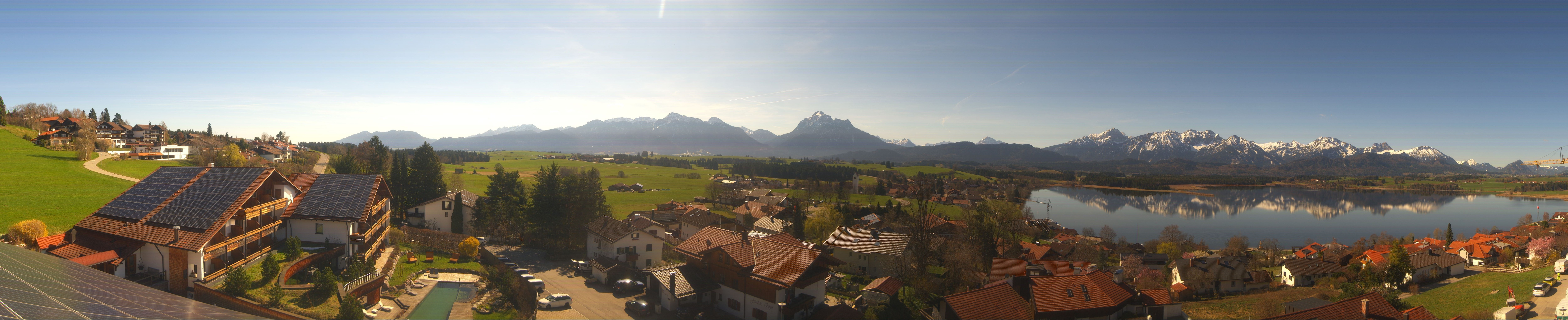 Archiv Foto Webcam Hopfensee - Blick Richtung Schloss Neuschwanstein