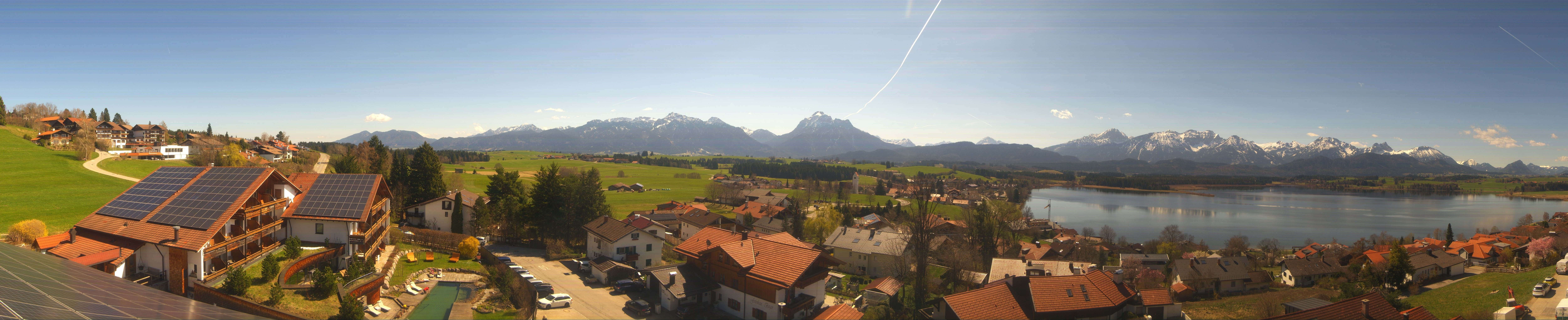 Archiv Foto Webcam Hopfensee - Blick Richtung Schloss Neuschwanstein