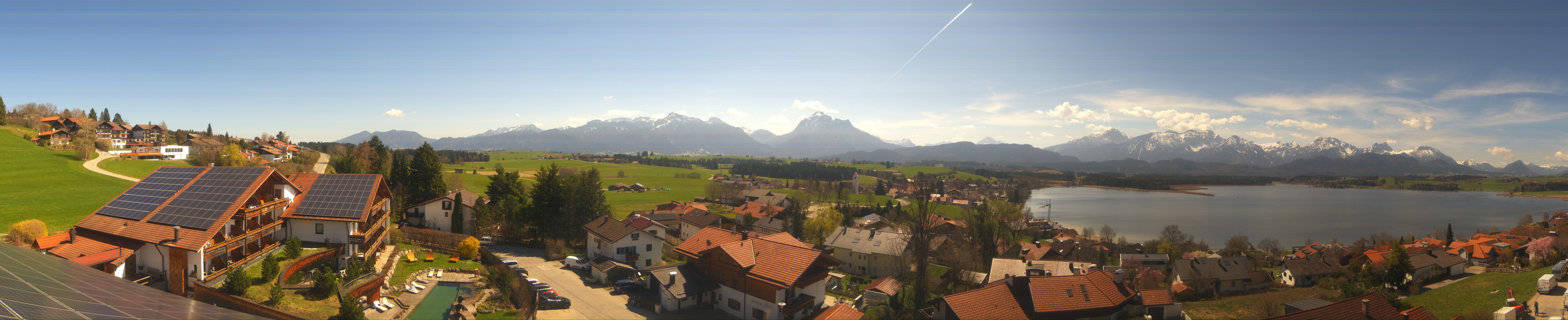 Archiv Foto Webcam Hopfensee - Blick Richtung Schloss Neuschwanstein