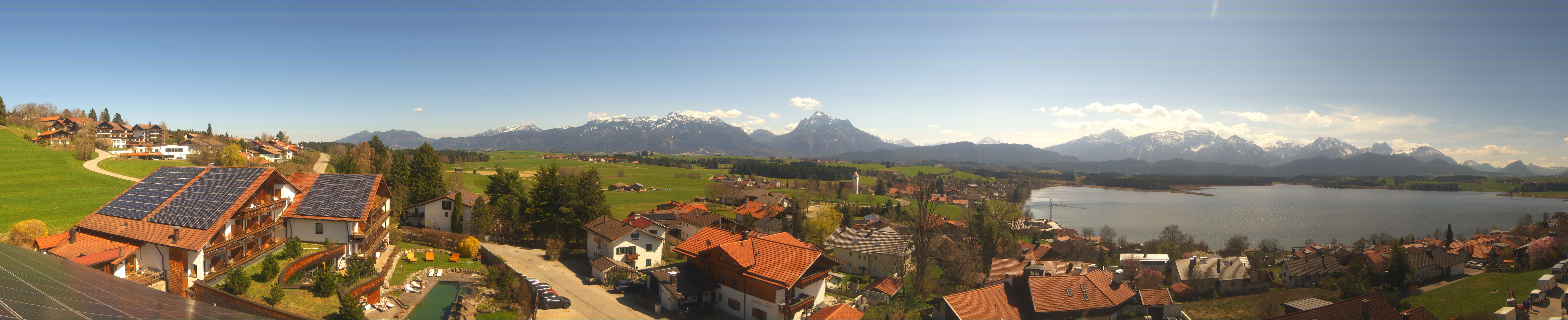 Archiv Foto Webcam Hopfensee - Blick Richtung Schloss Neuschwanstein
