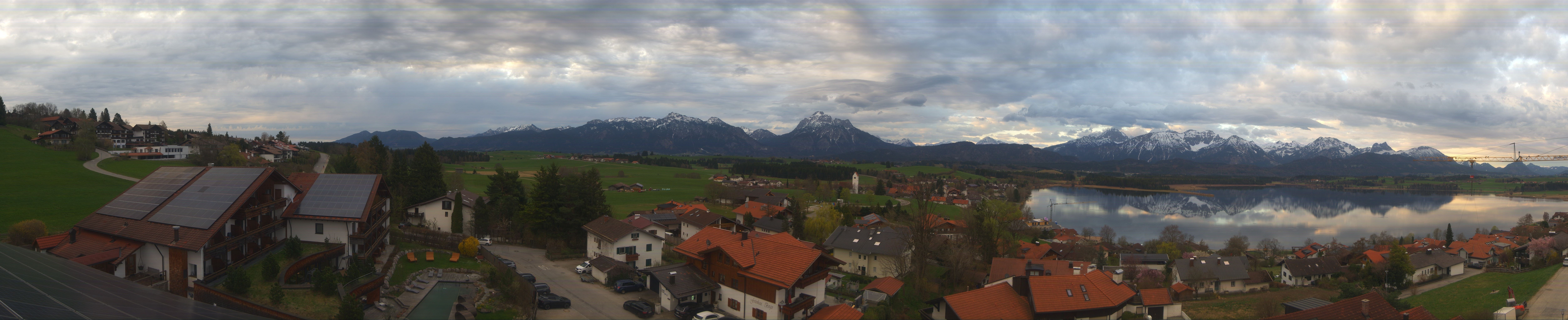 Archiv Foto Webcam Hopfensee - Blick Richtung Schloss Neuschwanstein