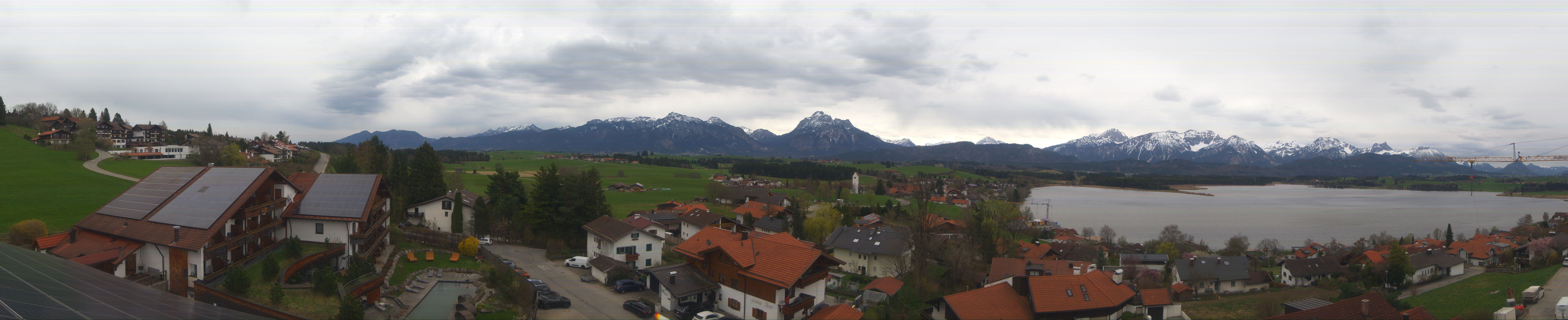 Archiv Foto Webcam Hopfensee - Blick Richtung Schloss Neuschwanstein