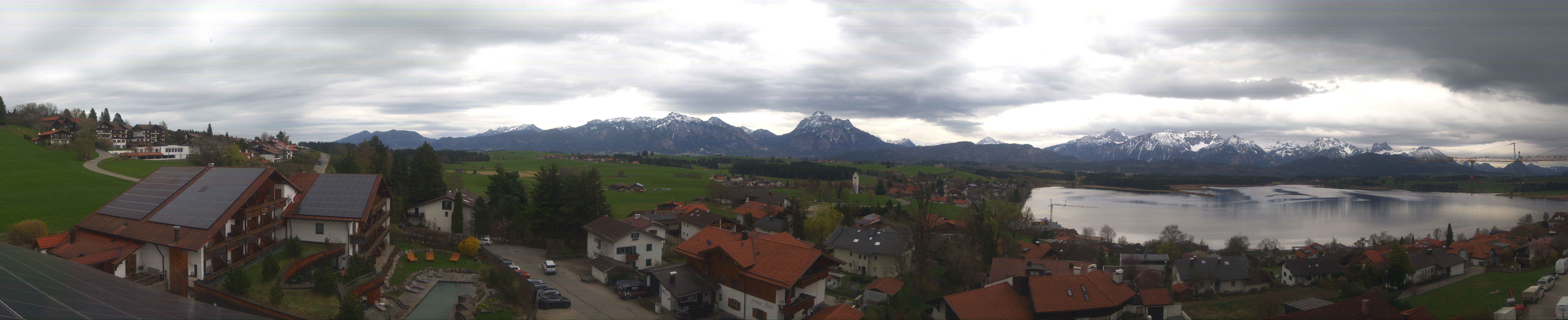 Archiv Foto Webcam Hopfensee - Blick Richtung Schloss Neuschwanstein
