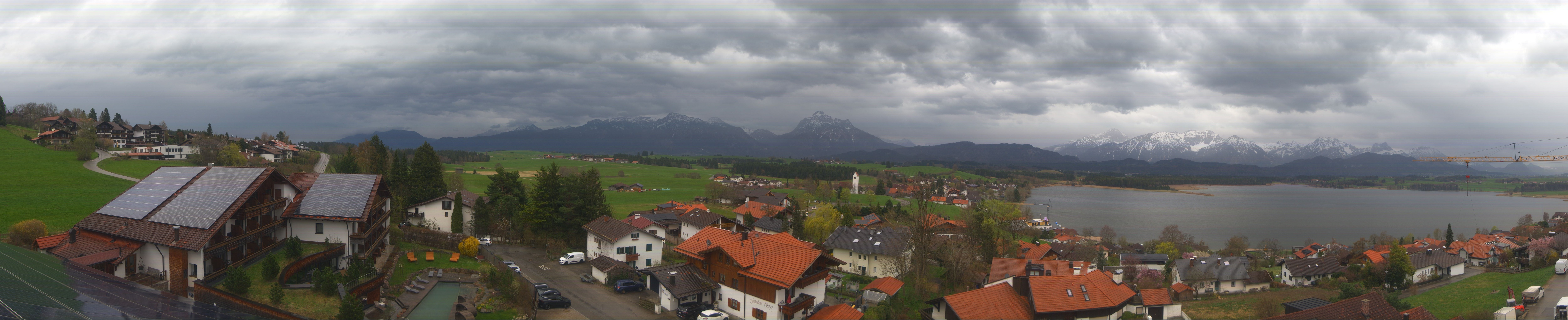 Archiv Foto Webcam Hopfensee - Blick Richtung Schloss Neuschwanstein