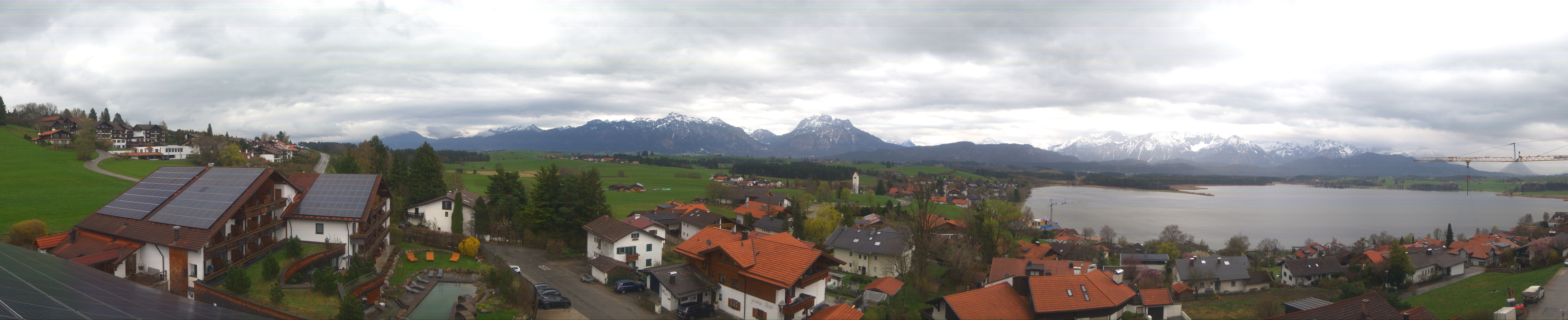 Archiv Foto Webcam Hopfensee - Blick Richtung Schloss Neuschwanstein