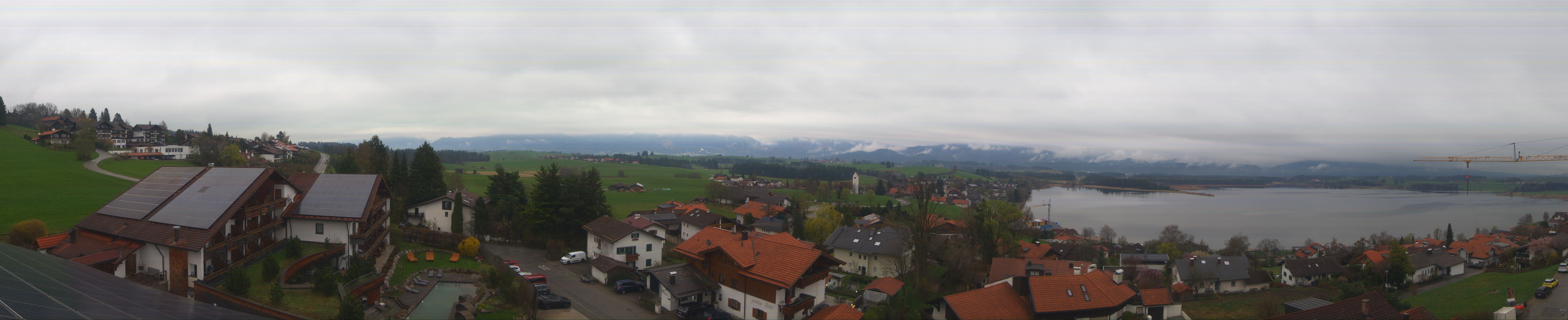 Archiv Foto Webcam Hopfensee - Blick Richtung Schloss Neuschwanstein