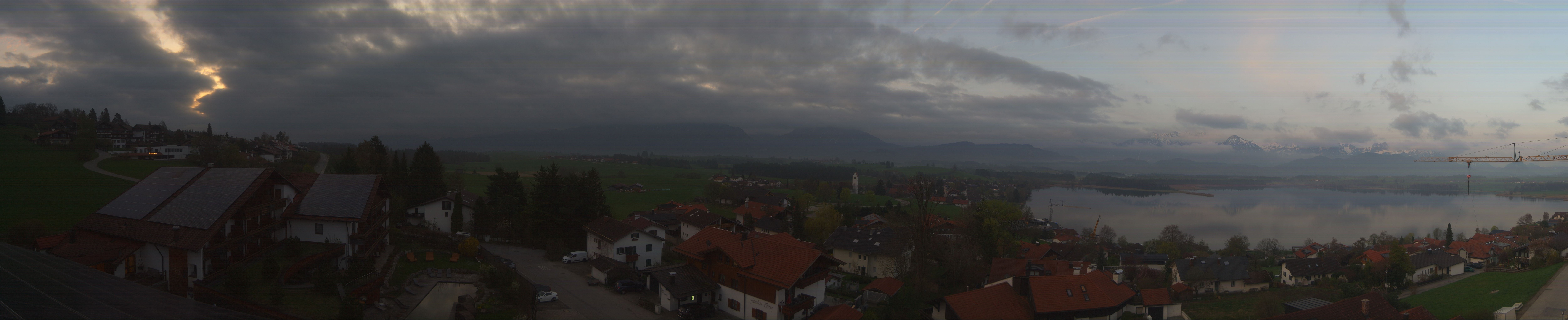 Archiv Foto Webcam Hopfensee - Blick Richtung Schloss Neuschwanstein