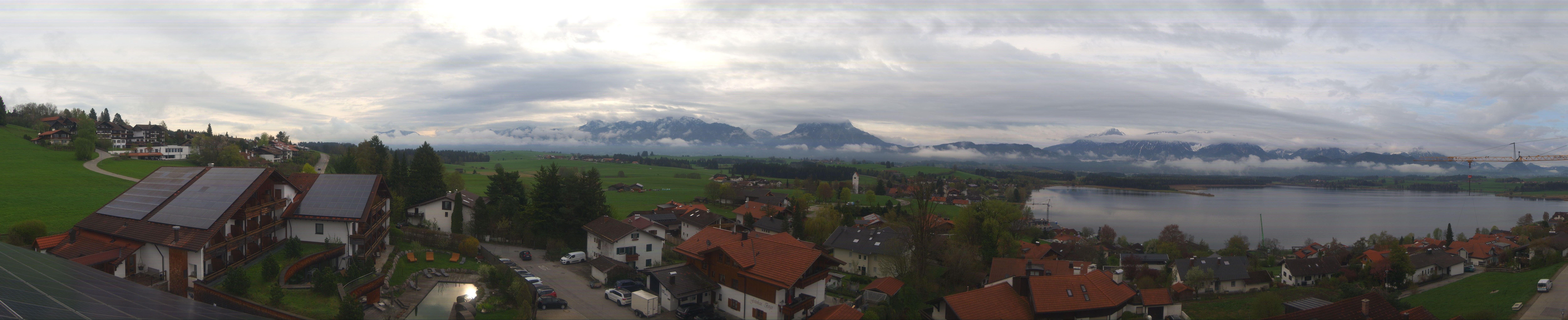 Archiv Foto Webcam Hopfensee - Blick Richtung Schloss Neuschwanstein