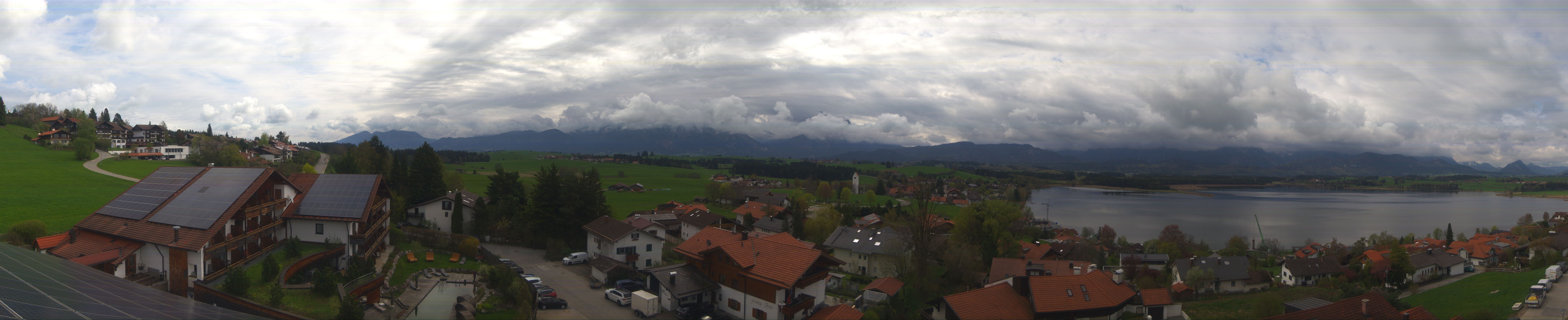 Archiv Foto Webcam Hopfensee - Blick Richtung Schloss Neuschwanstein