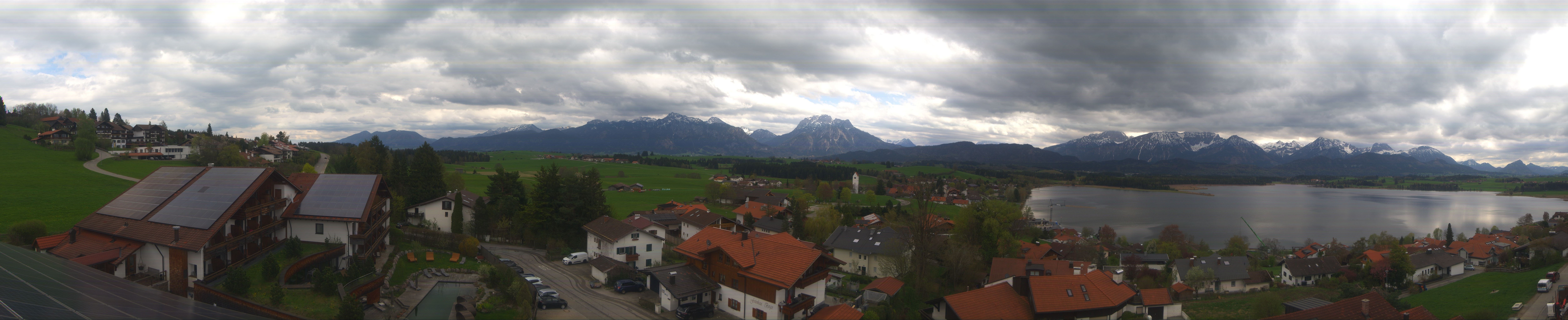 Archiv Foto Webcam Hopfensee - Blick Richtung Schloss Neuschwanstein