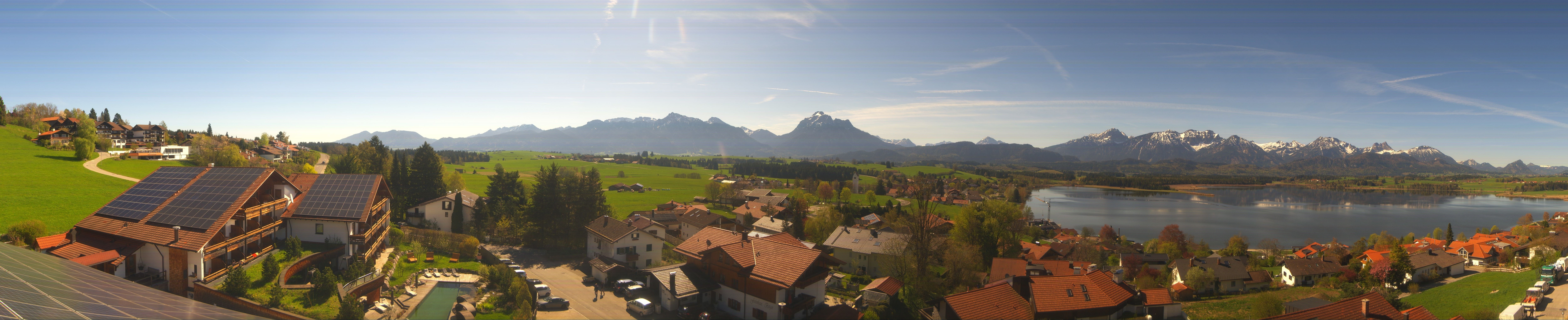 Archiv Foto Webcam Hopfensee - Blick Richtung Schloss Neuschwanstein