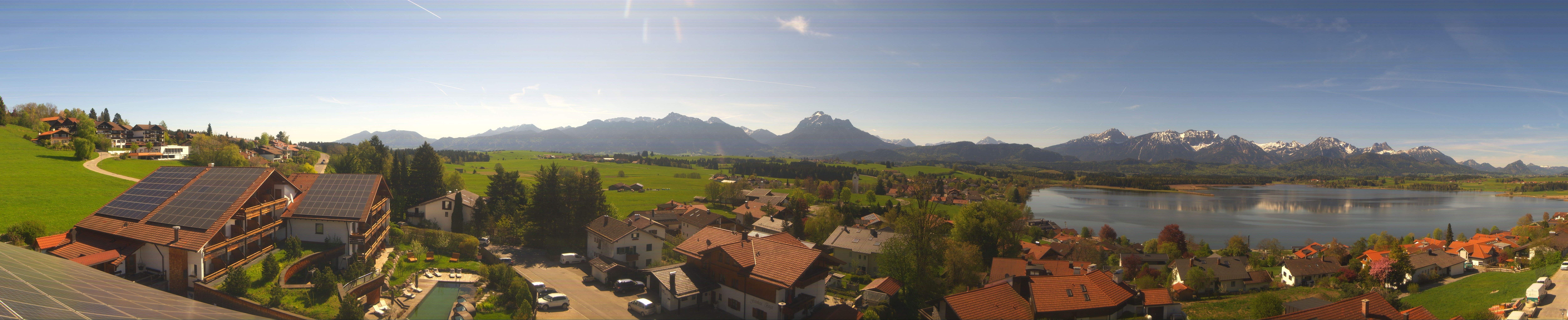 Archiv Foto Webcam Hopfensee - Blick Richtung Schloss Neuschwanstein