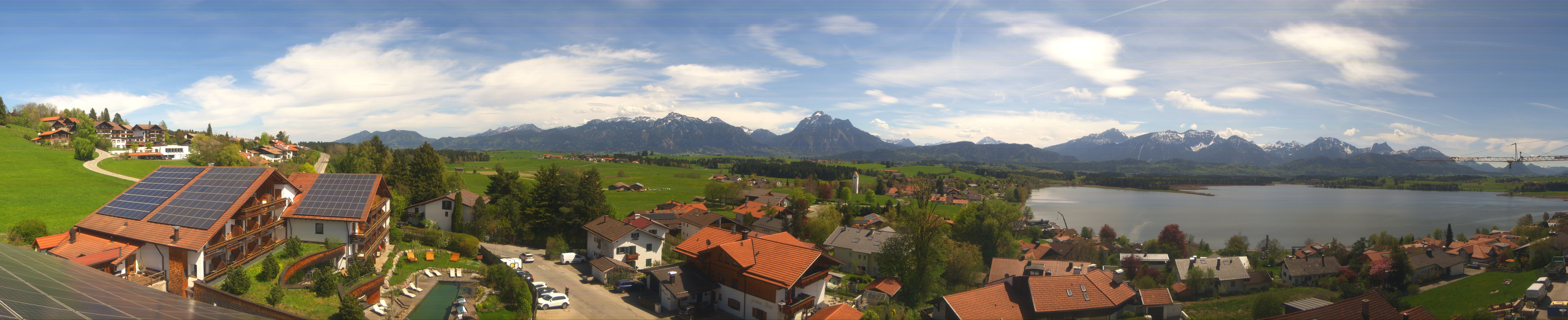 Archiv Foto Webcam Hopfensee - Blick Richtung Schloss Neuschwanstein