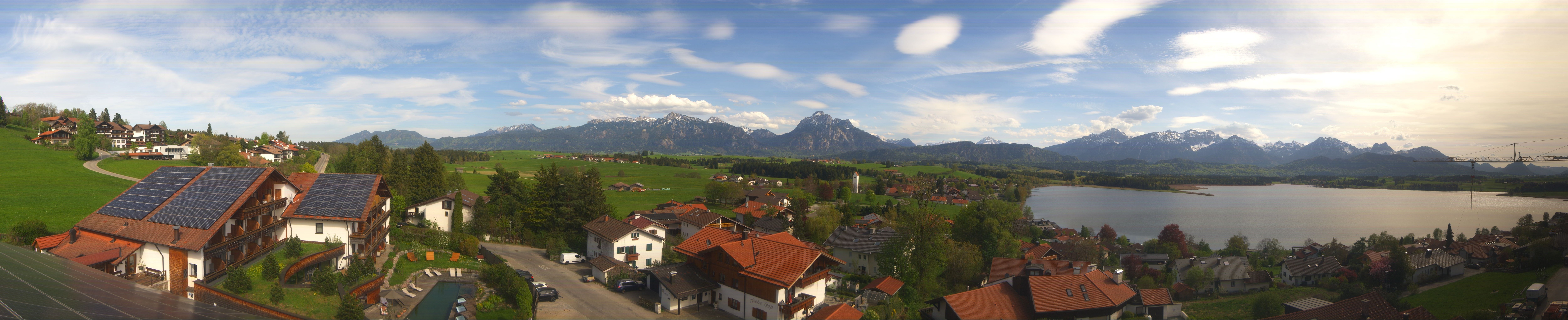 Archiv Foto Webcam Hopfensee - Blick Richtung Schloss Neuschwanstein