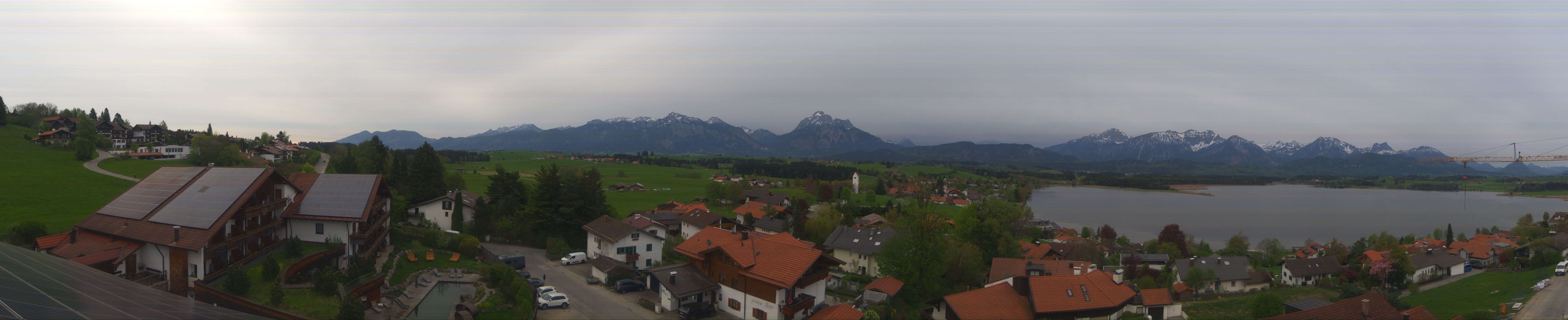 Archiv Foto Webcam Hopfensee - Blick Richtung Schloss Neuschwanstein