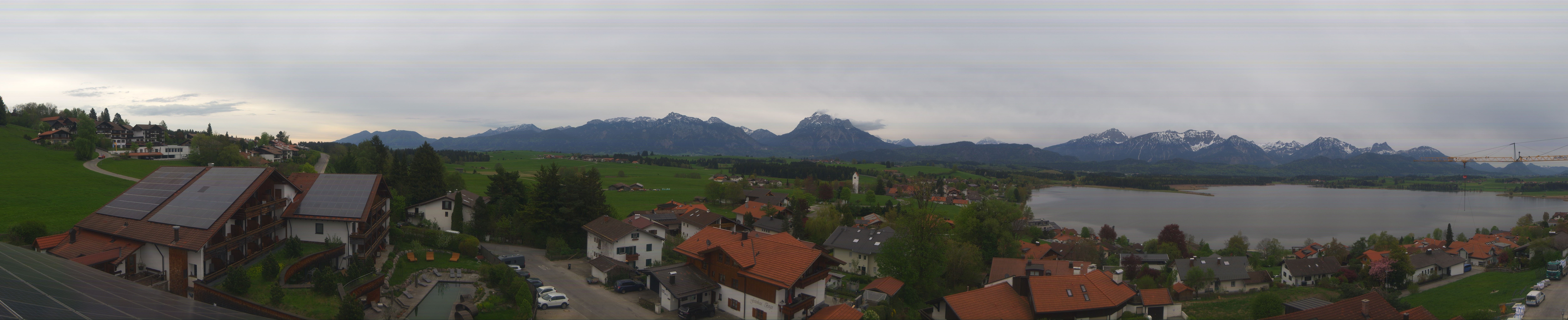 Archiv Foto Webcam Hopfensee - Blick Richtung Schloss Neuschwanstein