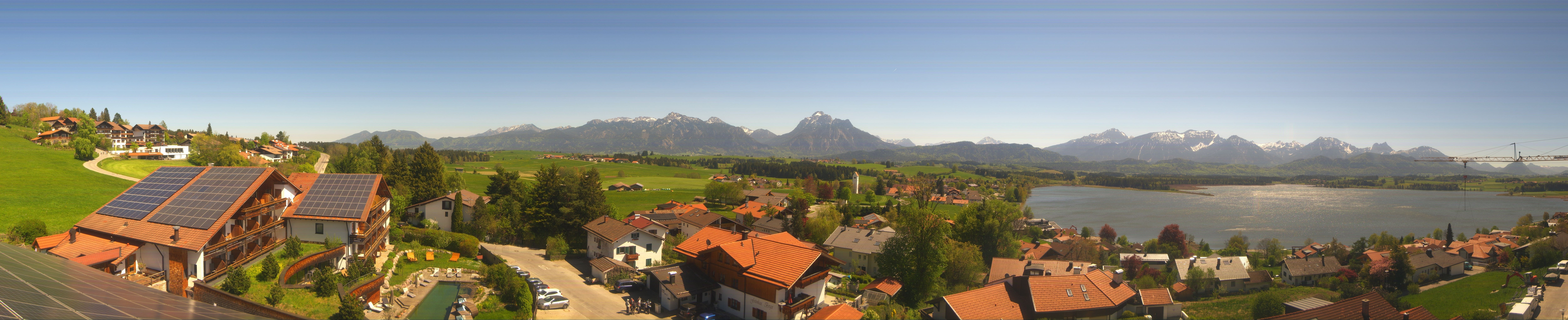 Archiv Foto Webcam Hopfensee - Blick Richtung Schloss Neuschwanstein
